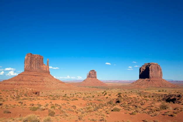 Famous landscape of Monument Valley, USA