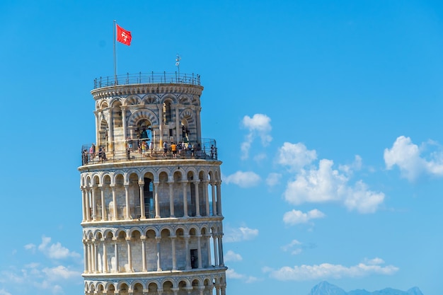 The famous Leaning Tower in Pisa Italy