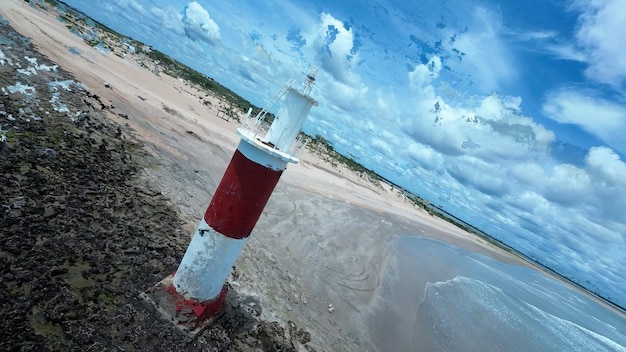Famous Lighthouse At Galinhos In Rio Grande Do Norte Brazil