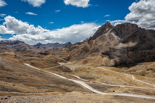 Famous Manali Leh high altitude road road to Ladakh in Indian Himalayas Ladakh Kashmir India