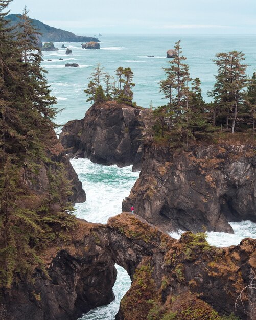 Photo the famous oregon coast