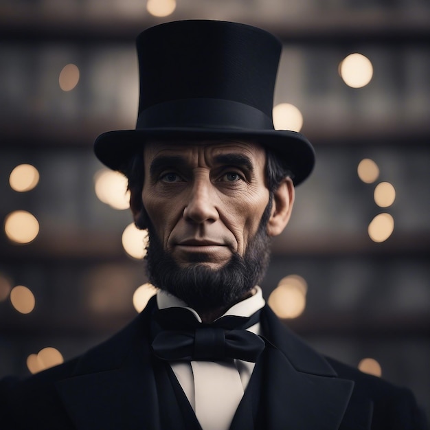 Famous portrait picture Abraham Lincoln