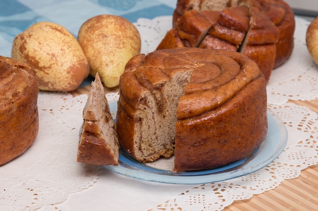 Famous Portuguese folar cake