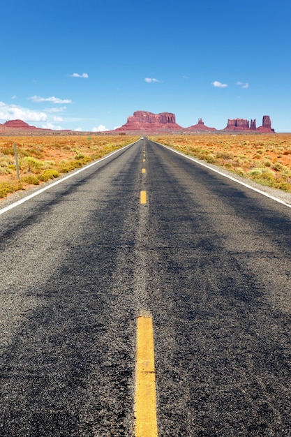 Famous Road to the Monument Valley, Arizona