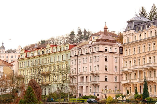 Famous spa resort Karlovy Vary aka Karlsbad