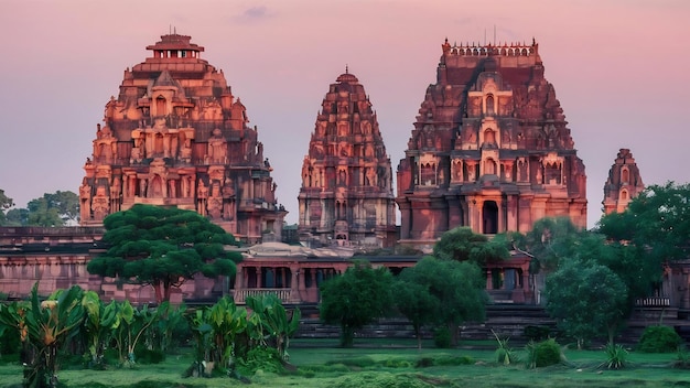 Photo famous temples of khajuraho