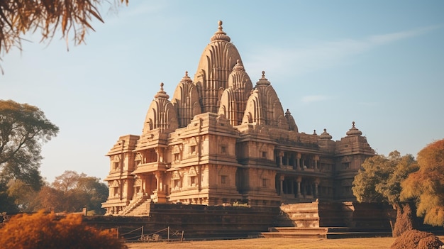 Photo famous temples of khajuraho