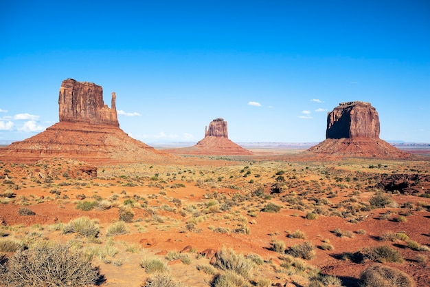 Famous view of Monument Valley, USA