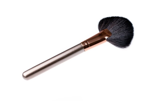 Fan brush for make-up, to complete make up, dismiss cosmetics scaterred on the cheeks