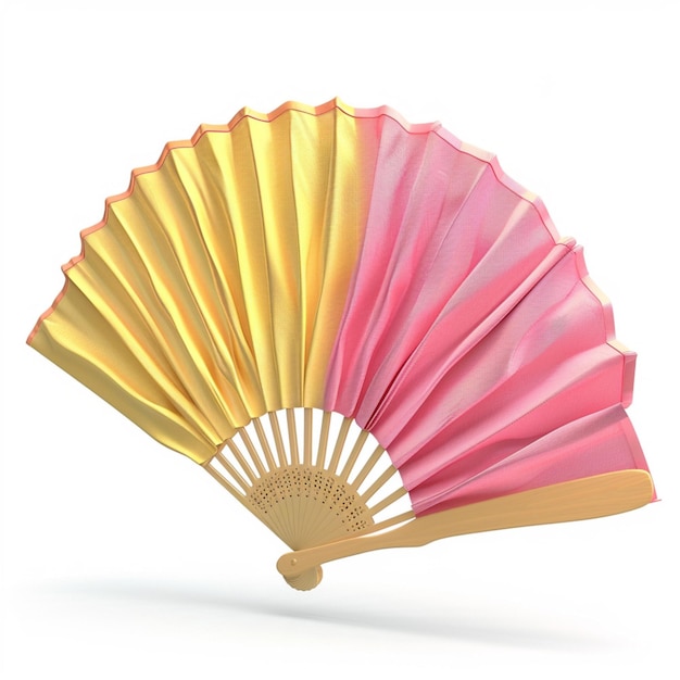 вентилятор с розовой и желтой полосатой крышкой ai генерируется