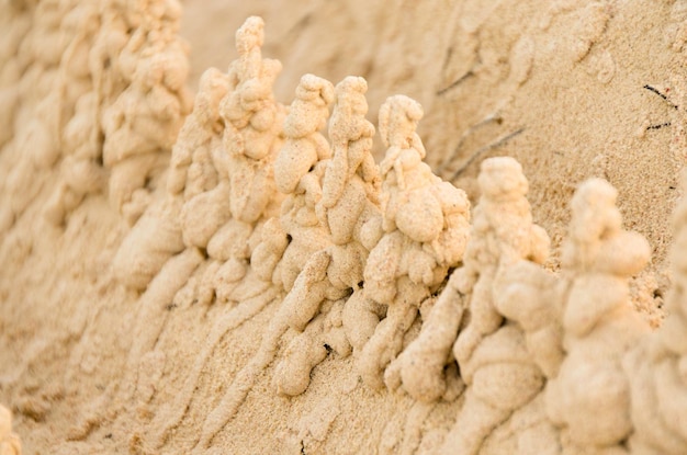 The fanciful figures of sand