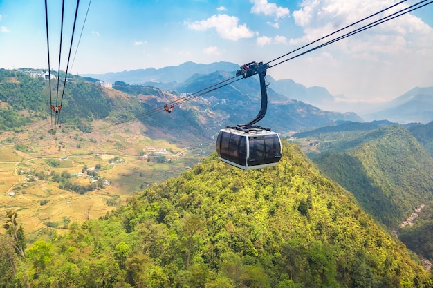 Fancipan Cable Car in Sapa in Lao Cai in Vietnam