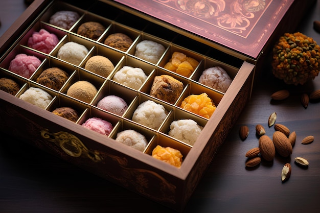 fancy box of indian sweet malai pedha