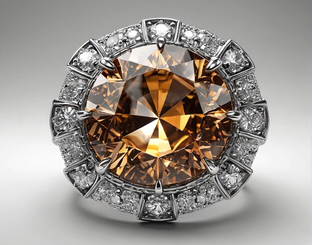 a fancy brown diamond ring