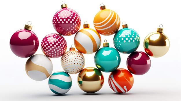 Fancy Christmas Balls Christmas Tree Decorations Elegant modern MutiColor Christmas Balls