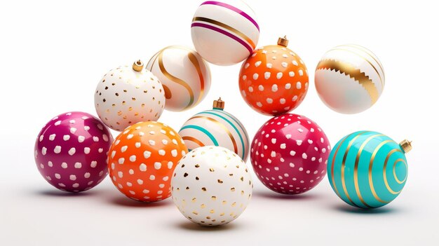 Fancy Christmas Balls Christmas Tree Decorations Elegant modern MutiColor Christmas Balls