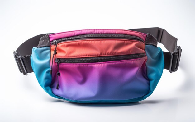 Photo fanny pack on white background