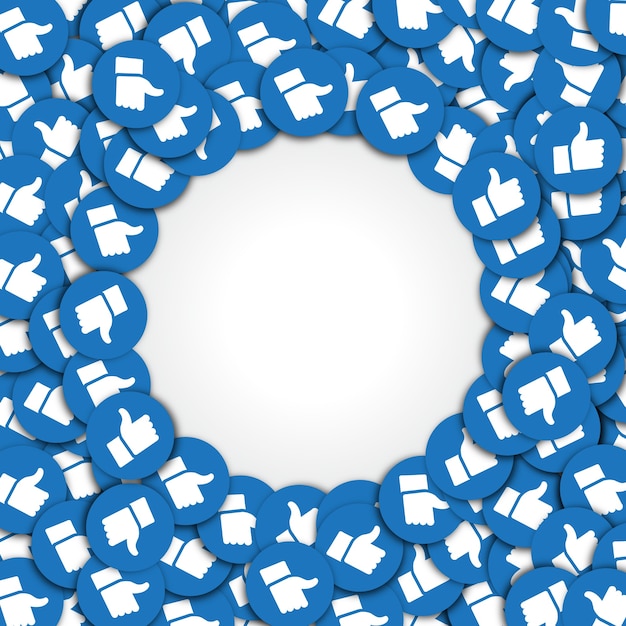 fans round design image template