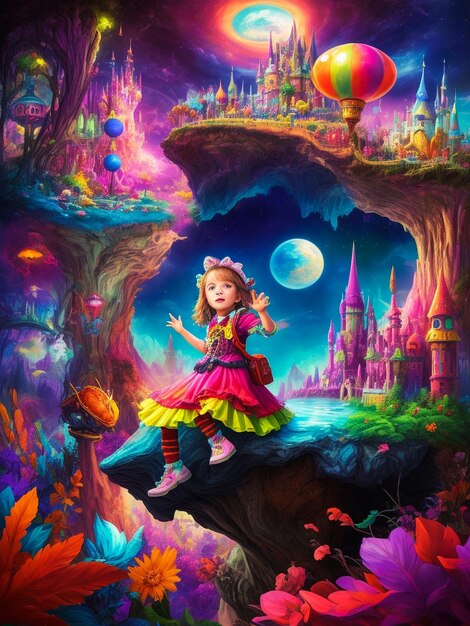 Fantasie technicolor droomwereld Childs wildste