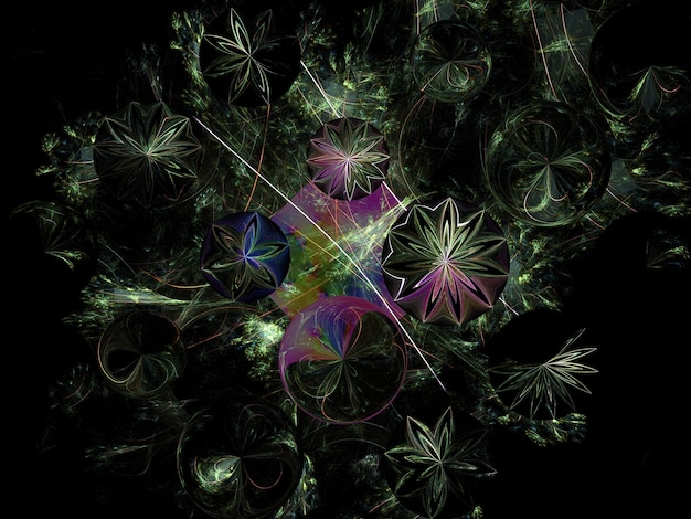 Fantasierijke fractal achtergrondafbeelding