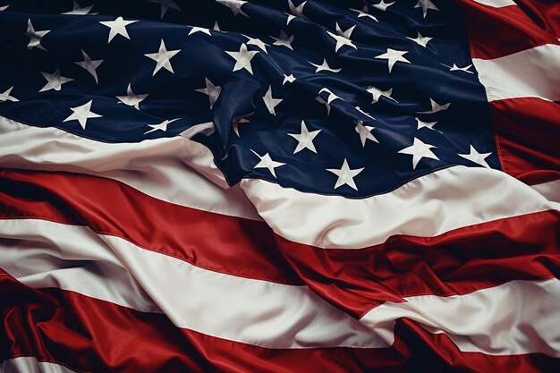 fantastic background of realistic american flag