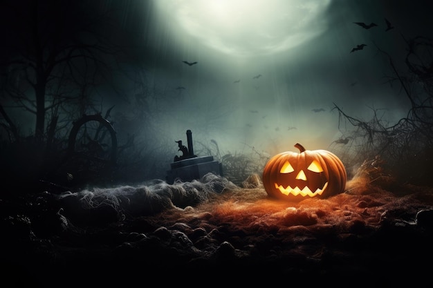 fantastic Halloween themed Pumpkins background