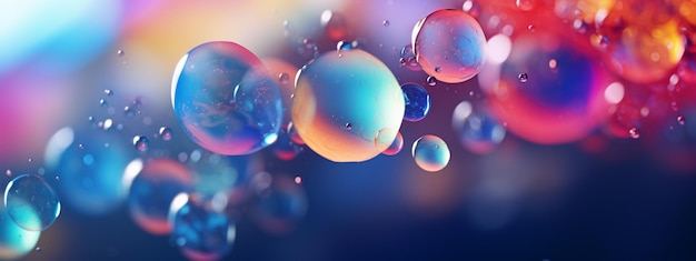 Fantastic structure of multicolored bubbles