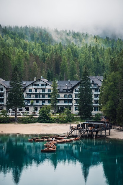 A fantastic view on the braies lake