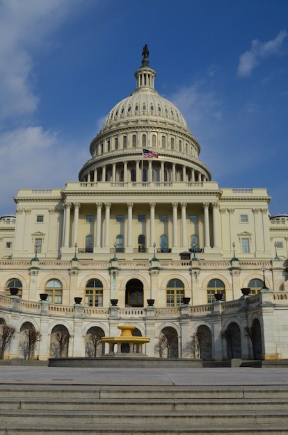 Fantastic View of the Front of the US Capitol Building