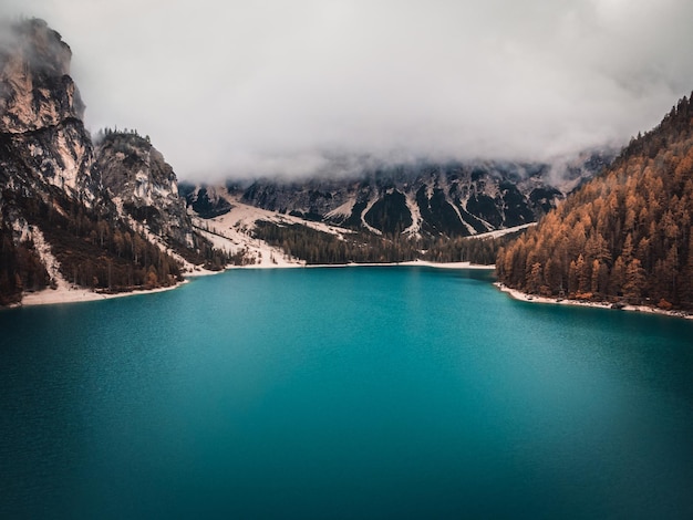 Fantastic view on the lake braies