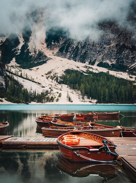 Fantastic view on the lake braies