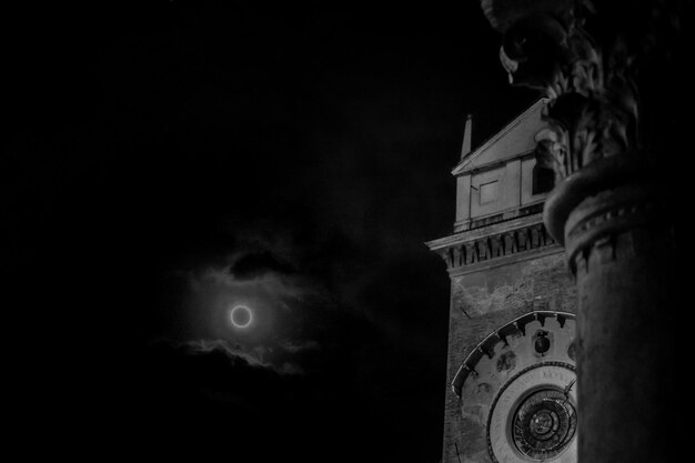 A fantastic view on the mantova church by night