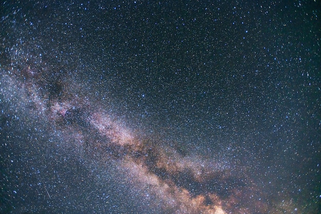 Fantastica pioggia di meteoriti invernali e le montagne innevate