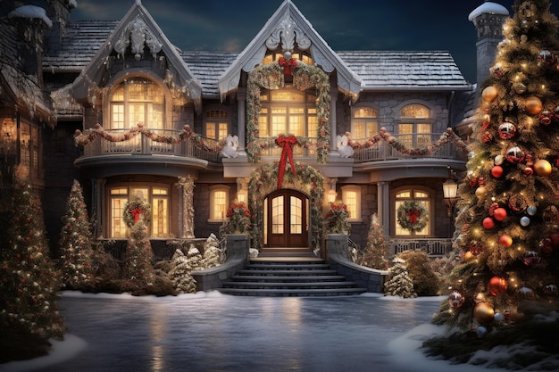 Fantastisch kerstdecor modern huis