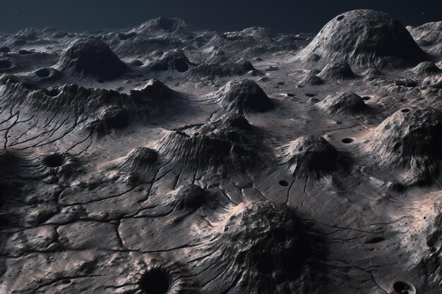 照片幻想外星球山说明月球表面