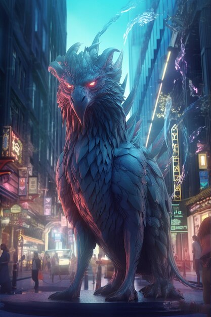 Fantasy animal in the City