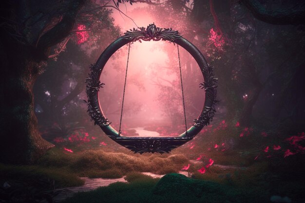 Photo fantasy archway portal