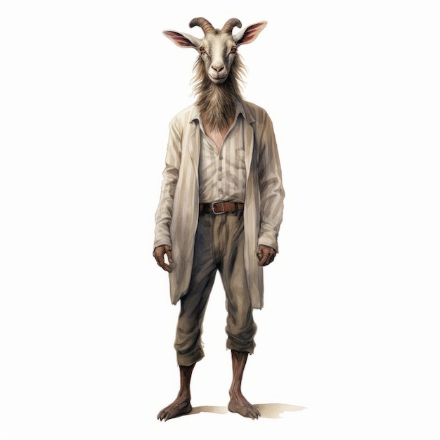 Fantasy Art A Captivating Man In A Goat39s Outfit