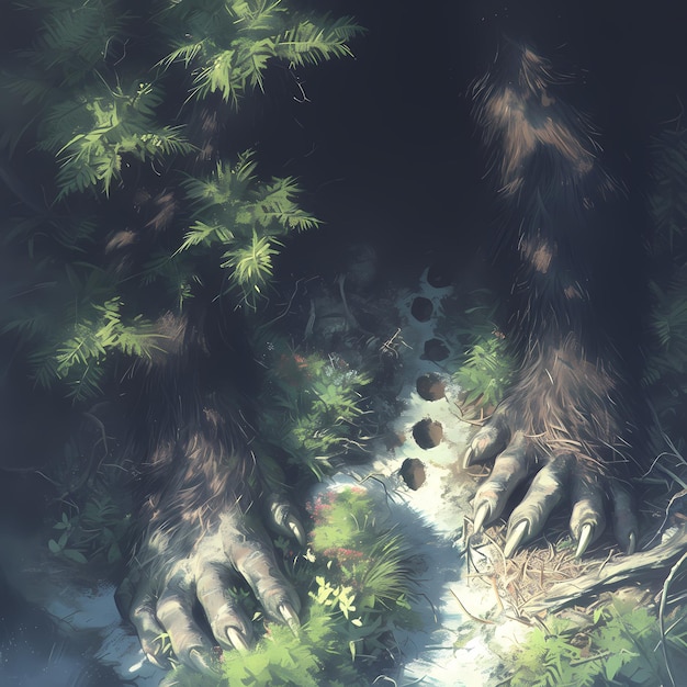 Fantasy Beast in Forest