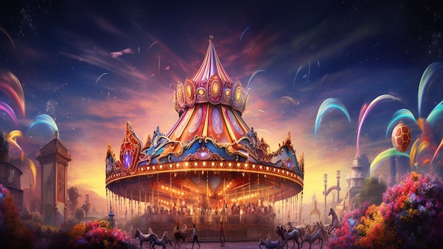 Photo fantasy carousel