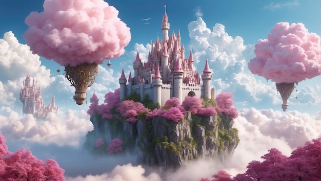 Fantasy Castle in the Clouds