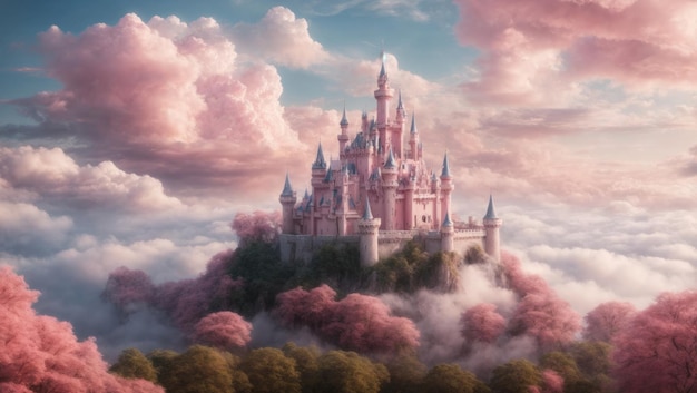 Fantasy Castle in the Clouds