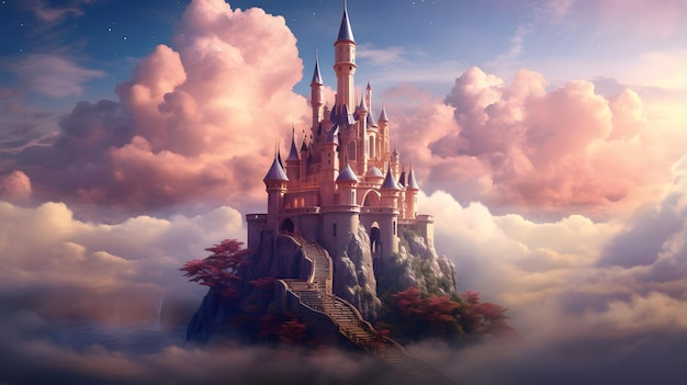 Fantasy Castle in the Clouds