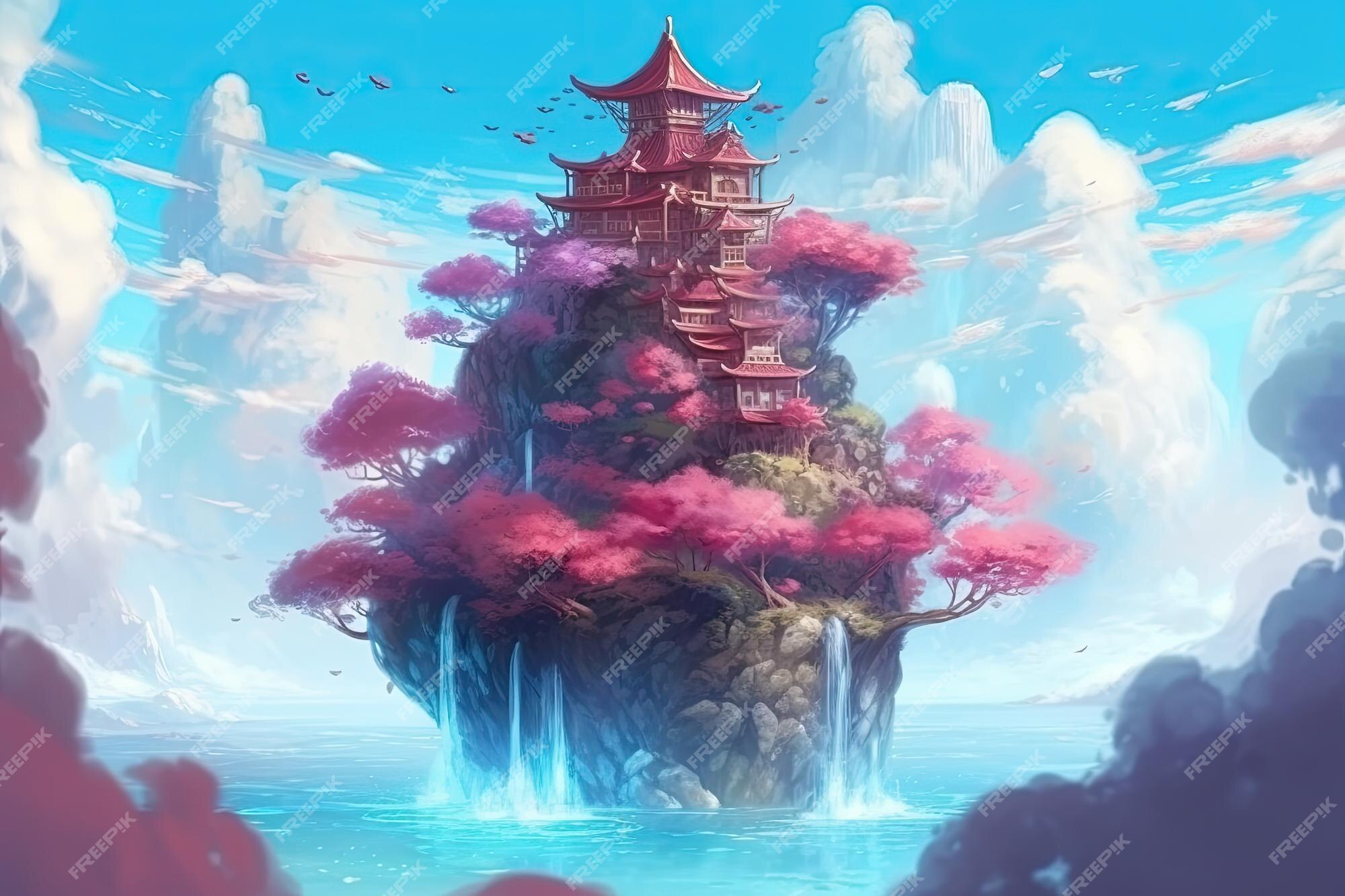 Dream world  Fantasy landscape, Fantasy artwork, Anime scenery