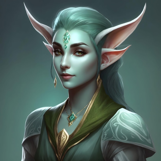 Foto fantasy character illustration ai generative