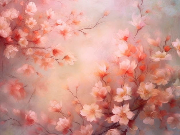 幻想的な桜の花の背景