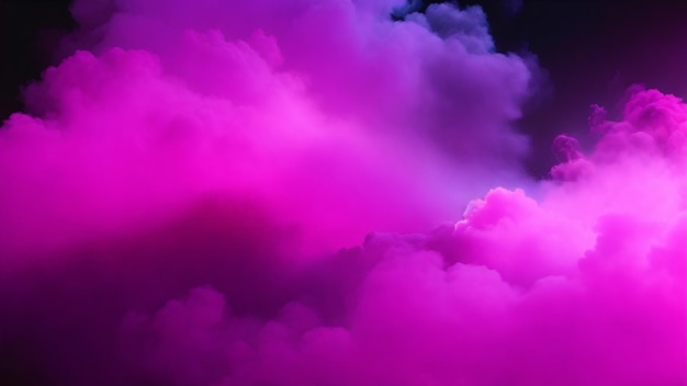 밝은 핑크색과 파란색 색상이 있는 환상의 구름 풍경