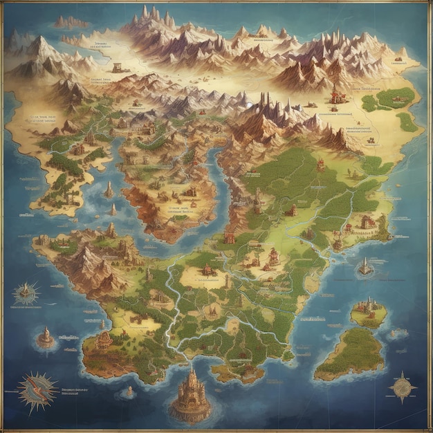 fantasy concept adventure map