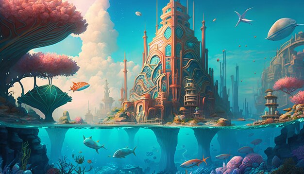 Fantasy coral reef