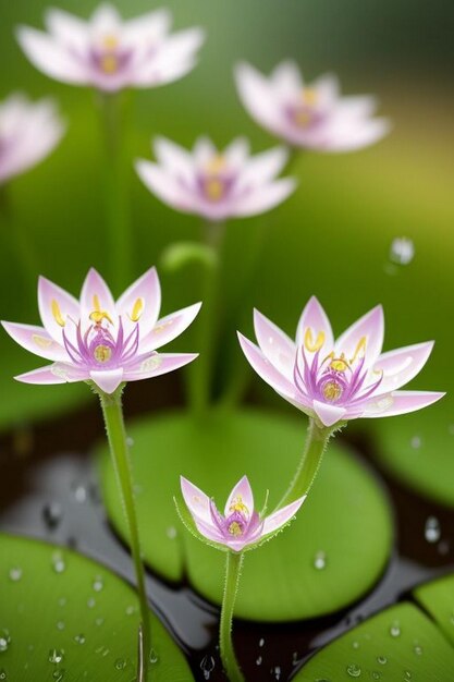 Fantasy dahlia flower petals of green